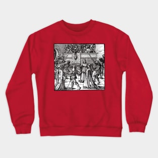 A Medieval Renaissance Masked Ball by Durer Crewneck Sweatshirt